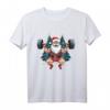Weihnachten Gym Bodybuilding Ugly Fitness Weihnachtsmann T-Shirt – Lustiges Fitness Motiv für Männer und Frauen, ideal als Weihnachtsgeschenk für Trainer, Powerlifter & Gym Partner