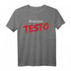 Blutgruppe Testo | Bodybuilding Testosteron T-Shirt für Muskelaufbau und Power-Boosters