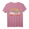 Retro Bonsai Tree T-Shirt - Vintage Sunset Design für Garten- und Kulturbegeisterte, Yoga & Meditation Fans