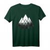 IN THE FOREST Wald Natur Motiv Geometrisch Minimalismus T-Shirt – Retro Tannen Muster für Streetwear, Snowboard & Wanderlust Fans