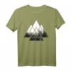 IN THE FOREST Wald Natur Motiv Geometrisch Minimalismus T-Shirt – Retro Tannen Muster für Streetwear, Snowboard & Wanderlust Fans