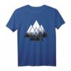 IN THE FOREST Wald Natur Motiv Geometrisch Minimalismus T-Shirt – Retro Tannen Muster für Streetwear, Snowboard & Wanderlust Fans