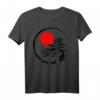 Bonsai Kreis Buddhismus T-Shirt mit Japanischer Sonne – Kunst Geschenk für Zen, Meditation & Buddhismus Fans