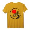 Bonsai Kreis Buddhismus T-Shirt mit Japanischer Sonne – Kunst Geschenk für Zen, Meditation & Buddhismus Fans
