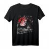 Japanese Tree Red Moon With Birds Flying in Background T-Shirt – Künstlerisches Naturmotiv im japanischen Stil