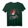 Japanese Tree Red Moon With Birds Flying in Background T-Shirt – Künstlerisches Naturmotiv im japanischen Stil
