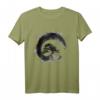 Aquarell Bonsai Baum Enso Kreis Kalligraphie T-Shirt – Buddhismus, Zen, Meditation & Yoga Geschenk für Liebhaber japanischer Kunst