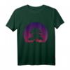 Lila Bonsai Sonnenuntergang T-Shirt – Surreales Japan-Design in Retro-Optik für Natur- und Sonnenuntergang-Fans