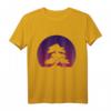 Lila Bonsai Sonnenuntergang T-Shirt – Surreales Japan-Design in Retro-Optik für Natur- und Sonnenuntergang-Fans