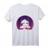 Lila Bonsai Sonnenuntergang T-Shirt – Surreales Japan-Design in Retro-Optik für Natur- und Sonnenuntergang-Fans
