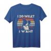 Ich mache was ich will Border Collie Vintage Retro T-Shirt - Lustiges Geschenk für Hundeliebhaber zu Weihnachten