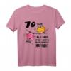 Lustige 70 Jahre Deko Geschenkkiste für Frauen – Witziges Oberteil und Accessoires für den 70. Geburtstag, ideal als Geschenk und Dekoration