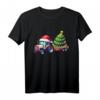 Weihnachtsmann-Traktor & beleuchteter Weihnachtsbaum – Festliches Bauernhof T-Shirt für Landwirte, Traktor-Enthusiasten & Weihnachtsfans