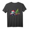 Weihnachtsmann-Traktor & beleuchteter Weihnachtsbaum – Festliches Bauernhof T-Shirt für Landwirte, Traktor-Enthusiasten & Weihnachtsfans
