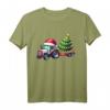 Weihnachtsmann-Traktor & beleuchteter Weihnachtsbaum – Festliches Bauernhof T-Shirt für Landwirte, Traktor-Enthusiasten & Weihnachtsfans
