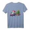 Weihnachtsmann-Traktor & beleuchteter Weihnachtsbaum – Festliches Bauernhof T-Shirt für Landwirte, Traktor-Enthusiasten & Weihnachtsfans
