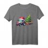Weihnachtsmann-Traktor & beleuchteter Weihnachtsbaum – Festliches Bauernhof T-Shirt für Landwirte, Traktor-Enthusiasten & Weihnachtsfans
