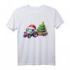 Weihnachtsmann-Traktor & beleuchteter Weihnachtsbaum – Festliches Bauernhof T-Shirt für Landwirte, Traktor-Enthusiasten & Weihnachtsfans