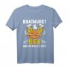 Bratwurst & Bier Darum Bin Ich Hier T-Shirt – Lustiges Grill- und Bier-Outfit für Wurst- und Bierliebhaber, perfektes Geschenk für Griller
