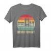 Never Forget Audio Cassette T-Shirt - Lustiges Retro Geschenk für Musikliebhaber aus den 70er, 80er und 90er Jahren