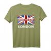 London Union Jack Fahne T-Shirt – England Souvenir & Geschenk für London-Reisende