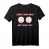 Biker Motorrad T-Shirt mit Humor - Press Them Here And Hang On Boobs Target Back-Design für Motorradfahrer & Geschenke