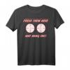 Biker Motorrad T-Shirt mit Humor - Press Them Here And Hang On Boobs Target Back-Design für Motorradfahrer & Geschenke