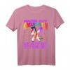 Bye Bye Kindergarten Ich Glitzer jetzt in der Schule T-Shirt – Perfektes Einschulungsgeschenk für Mädchen zum Schulbeginn 2021 mit Einhorn-Motiv