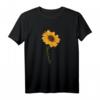 Think Positive Hello Spring Sonnenblume T-Shirt für Sie – Inspirierende Frühlingsmode mit motivierendem Blumenmotiv