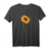 Think Positive Hello Spring Sonnenblume T-Shirt für Sie – Inspirierende Frühlingsmode mit motivierendem Blumenmotiv