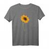 Think Positive Hello Spring Sonnenblume T-Shirt für Sie – Inspirierende Frühlingsmode mit motivierendem Blumenmotiv