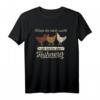Huhn T-Shirt mit Spruch 'Wenn ihr mich sucht ich bin bei den Hühnern' – Lustiges Geschenk für Hühnerzüchter, Bauern und Hühnerliebhaber