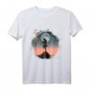 Futuristischer Geister Samurai T-Shirt - Japanische Cyberpunk Streetwear für Anime- und Samurai-Fans mit Mond und Katana Design