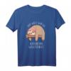 Lustiges Faultier Schlafshirt mit Spruch - Bequemes Pyjama Oberteil für Kinder, Teenager, Jungen & Mädchen