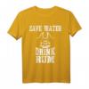 Rum Drinker Save Water Drink Rum Schatzjäger T-Shirt - Humorvolles Geschenk für Piraten, Schatzjäger & Rum-Fans