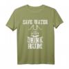 Rum Drinker Save Water Drink Rum Schatzjäger T-Shirt - Humorvolles Geschenk für Piraten, Schatzjäger & Rum-Fans