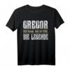 Lustiges Gregor T-Shirt – Personalisierte Geschenkidee für Männer, Kinder und Jungen mit dem Namen Gregor