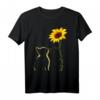 Best Cat Mom Ever Sunflower Katzenmama T-Shirt – Perfektes Muttertagsgeschenk für Katzenliebhaberinnen, Katzenbesitzerinnen & Sonnenblumenfans