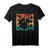 Retro Vintage Drums Geschenk für Drummer & Schlagzeuger T-Shirt – Perfekt für Geburtstage & Weihnachten im 70er & 80er Stil