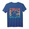 Retro Vintage Drums Geschenk für Drummer & Schlagzeuger T-Shirt – Perfekt für Geburtstage & Weihnachten im 70er & 80er Stil