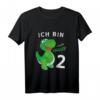 Kinder Geburtstagsshirt Ich bin 2 Jahre Alt Dino - Lustiges Dinosaurier Design für den 2. Geburtstag, perfekt für Jungen & Mädchen