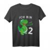 Kinder Geburtstagsshirt Ich bin 2 Jahre Alt Dino - Lustiges Dinosaurier Design für den 2. Geburtstag, perfekt für Jungen & Mädchen