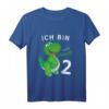 Kinder Geburtstagsshirt Ich bin 2 Jahre Alt Dino - Lustiges Dinosaurier Design für den 2. Geburtstag, perfekt für Jungen & Mädchen