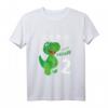 Kinder Geburtstagsshirt Ich bin 2 Jahre Alt Dino - Lustiges Dinosaurier Design für den 2. Geburtstag, perfekt für Jungen & Mädchen