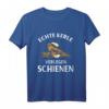 Eisenbahn Modelleisenbahn Dampflok Lokführer Schaffner Bahn T-Shirt – Perfektes Geschenk für Bahn- und Modelleisenbahnfans, Lokführer & Eisenbahner