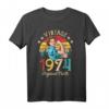 Vintage 1974 46. Geburtstag T-Shirt – Originelles Geschenk für 46 Jahre alte Geburtstagskinder, Retro Design für Männer und Frauen