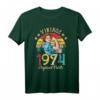 Vintage 1974 46. Geburtstag T-Shirt – Originelles Geschenk für 46 Jahre alte Geburtstagskinder, Retro Design für Männer und Frauen