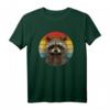 Retro Vintage Raccoon Sunset Baby Waschbär Geschenk T-Shirt – Lustiges Tiermotiv für Waschbär Liebhaber zum Geburtstag & Weihnachten