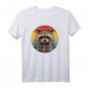 Retro Vintage Raccoon Sunset Baby Waschbär Geschenk T-Shirt – Lustiges Tiermotiv für Waschbär Liebhaber zum Geburtstag & Weihnachten
