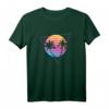 Palm Sunset 80er Jahre Vibe Retrowave Synthwave Ästhetik T-Shirt – Perfektes Geschenk für Retro- und Musikfans